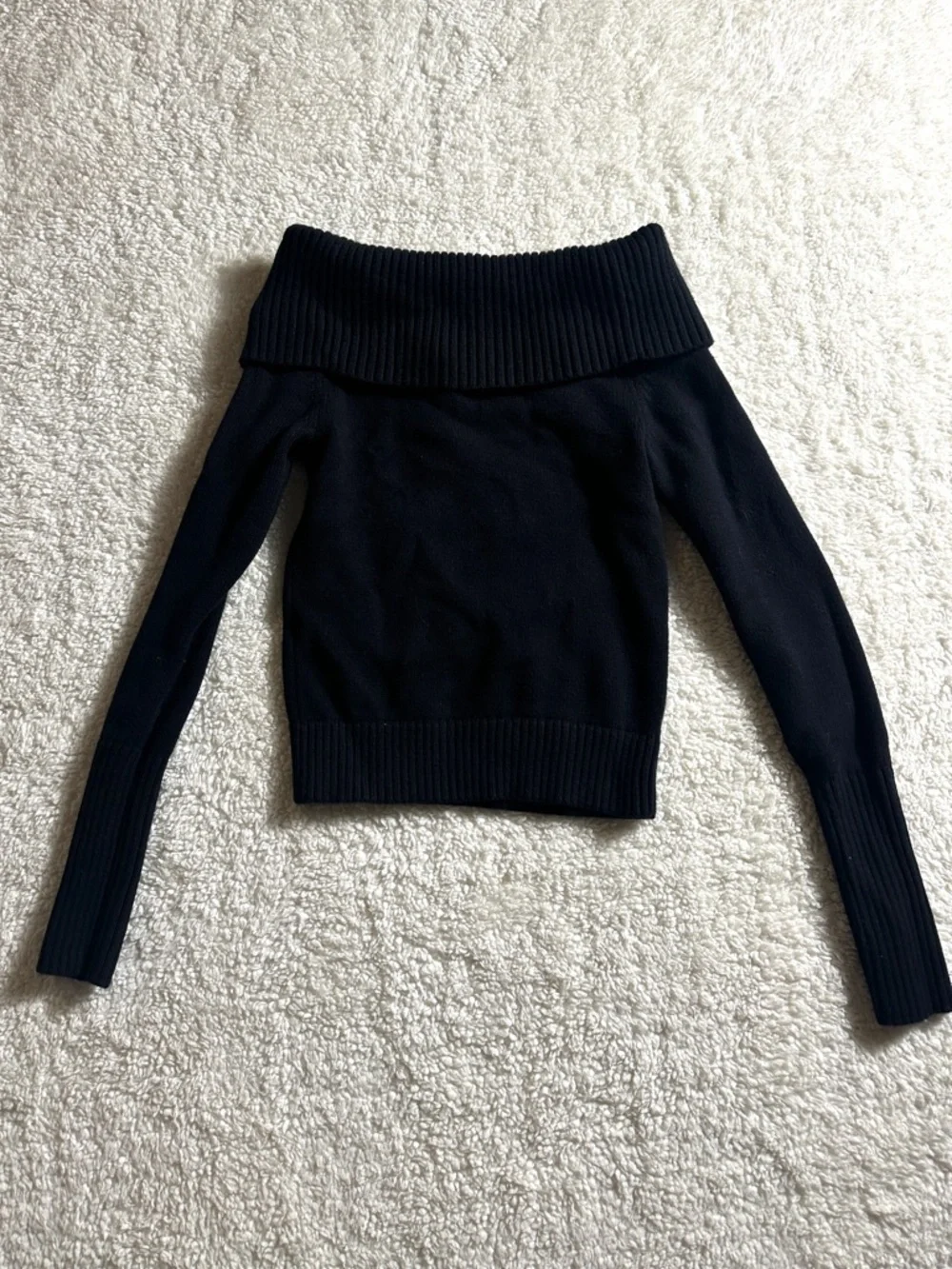 ARITZIA SUNDAY BEST TOPAZ OFF-THE-SHOULDER SWEATER - Picture 5 of 5